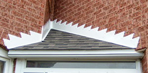 step flashing on porch roof